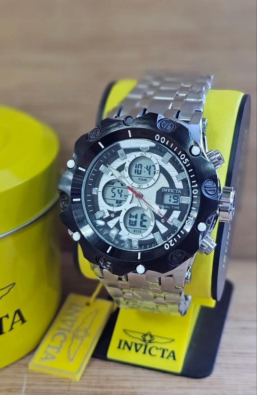 Invicta Dual Time Negro