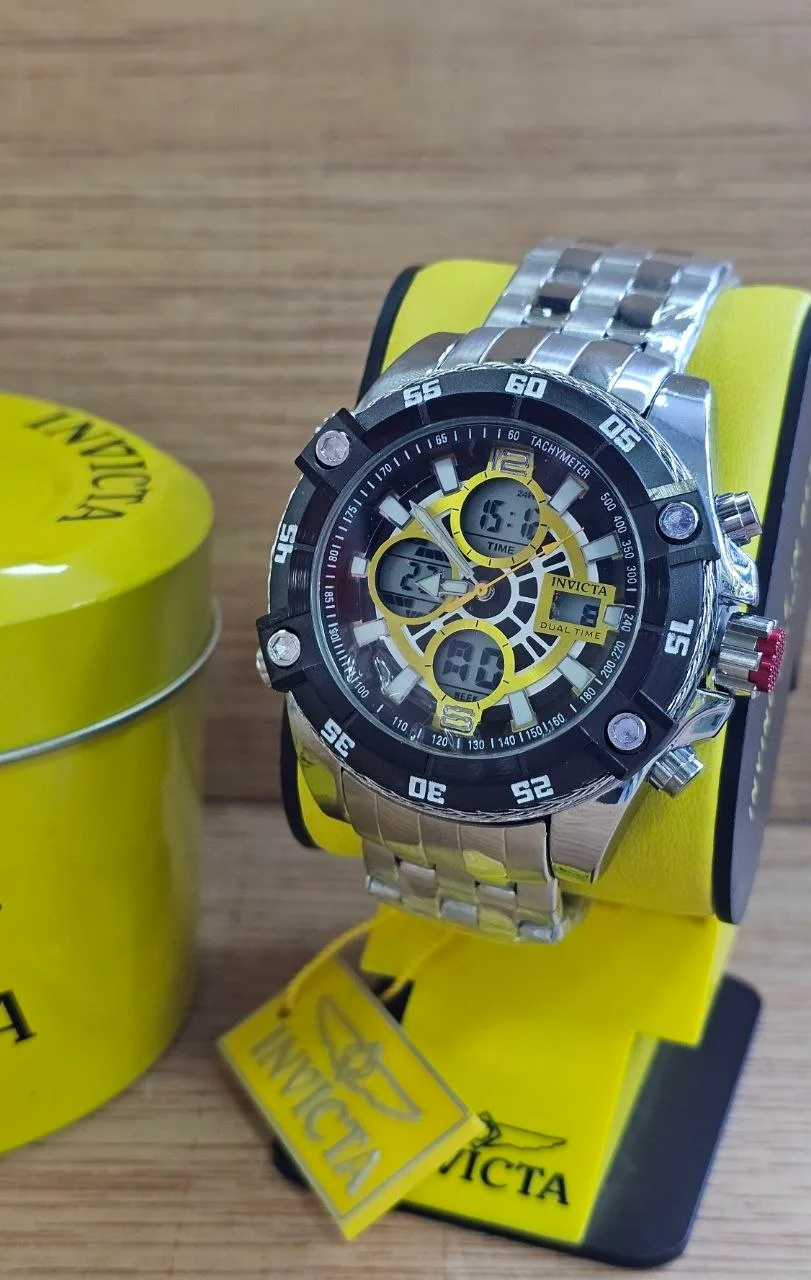 Invicta Dual Time Negro