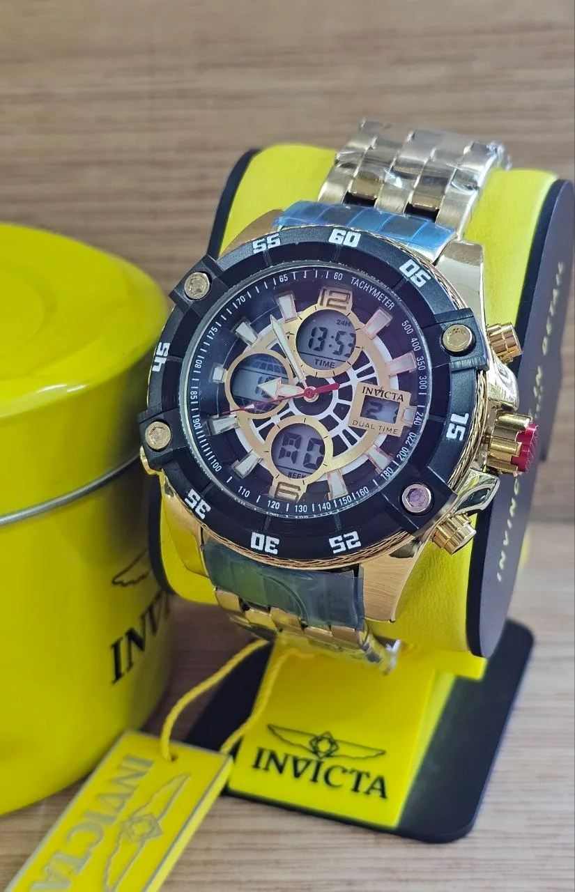 Invicta Dual Time Negro