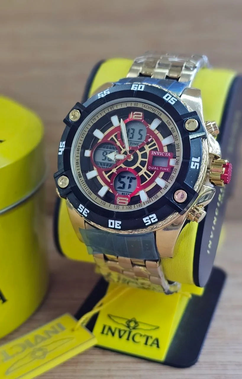 Invicta Dual Time Negro