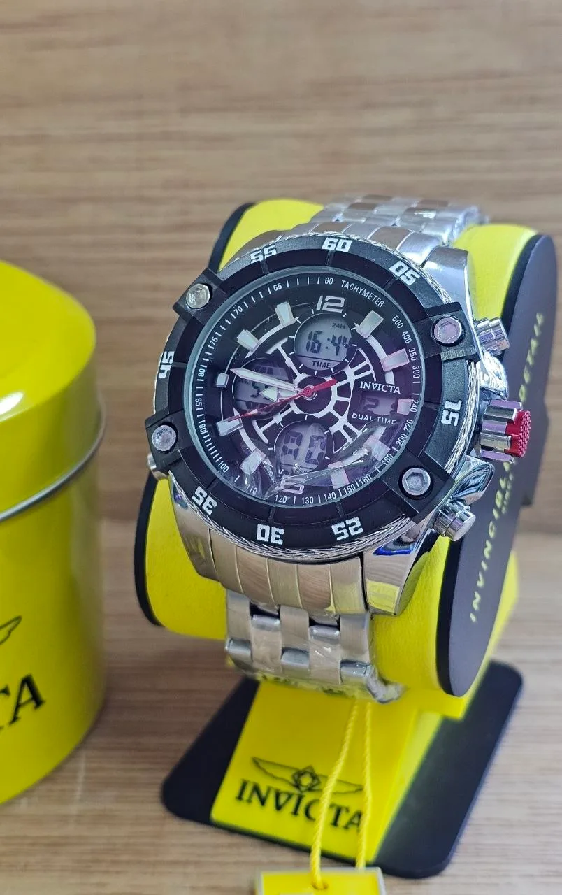 Invicta Dual Time Negro