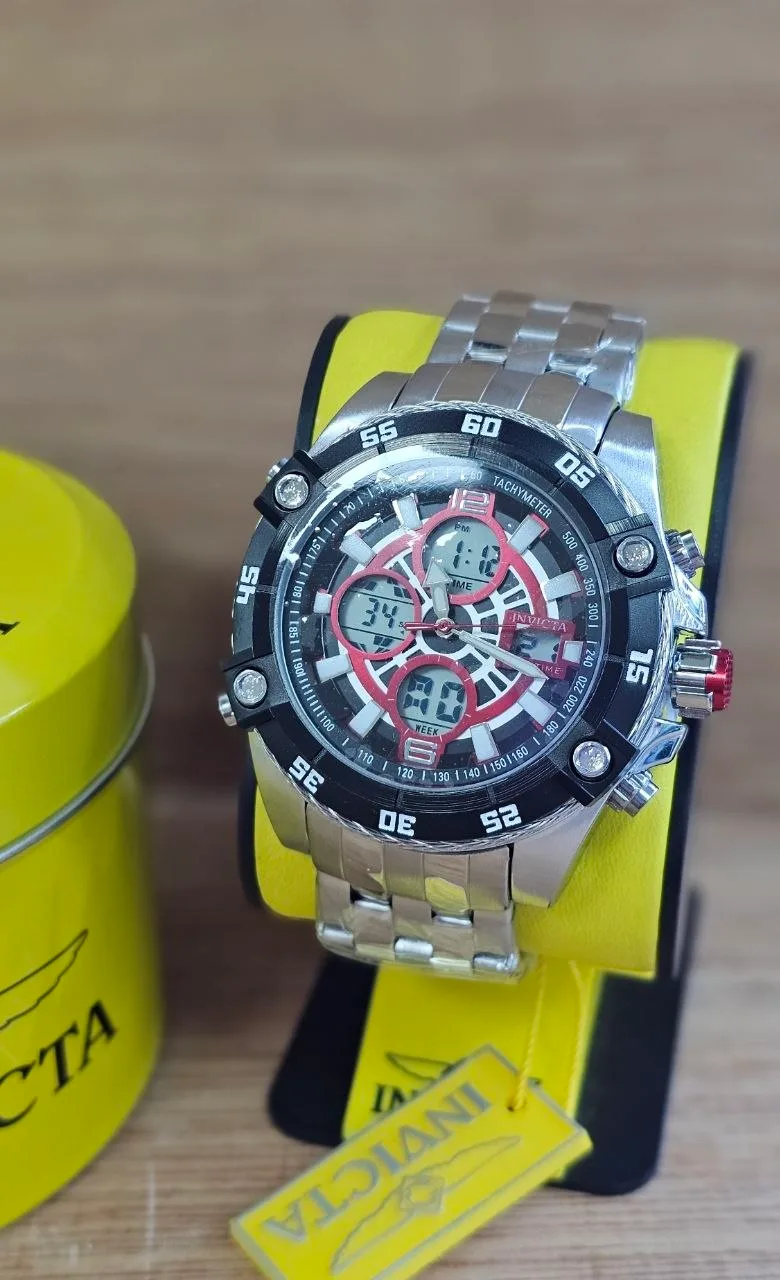 Invicta Dual Time Negro