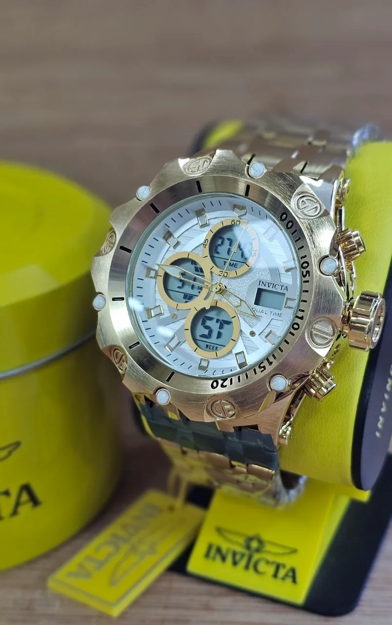 Invicta Dual Time Negro