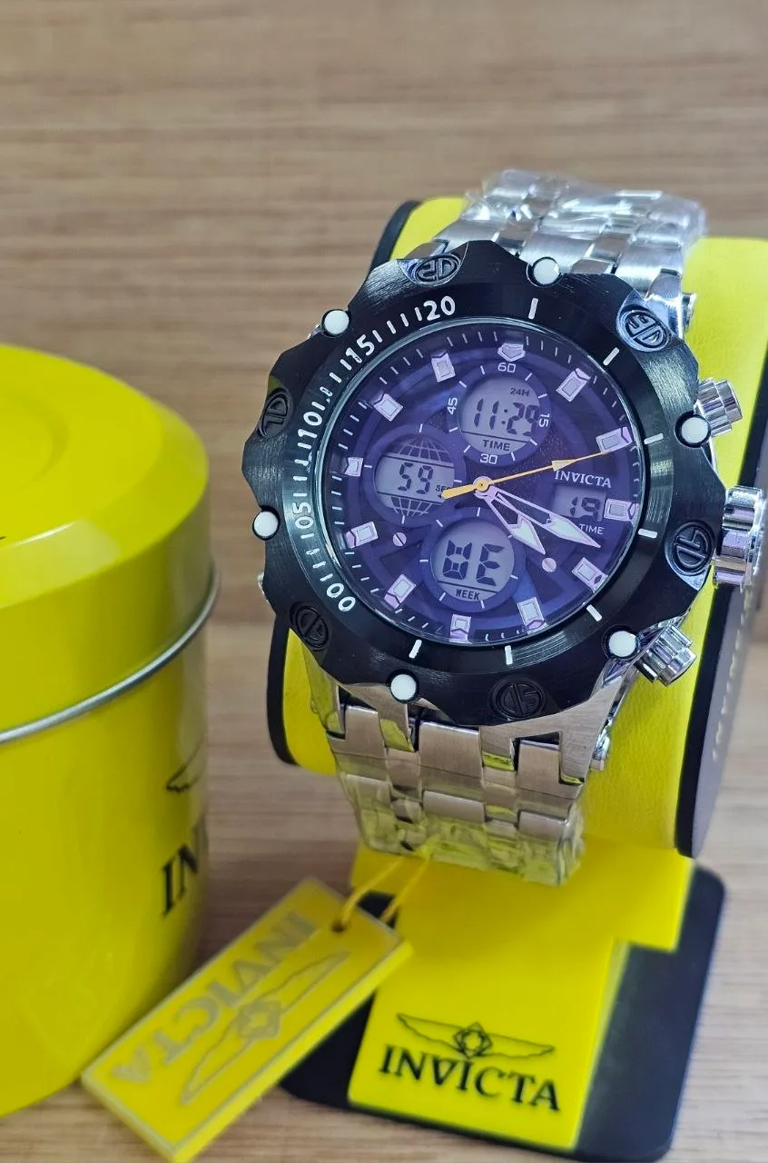 Invicta Dual Time Negro