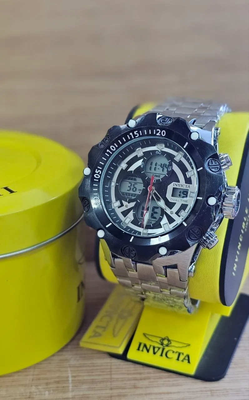 Invicta Dual Time Negro