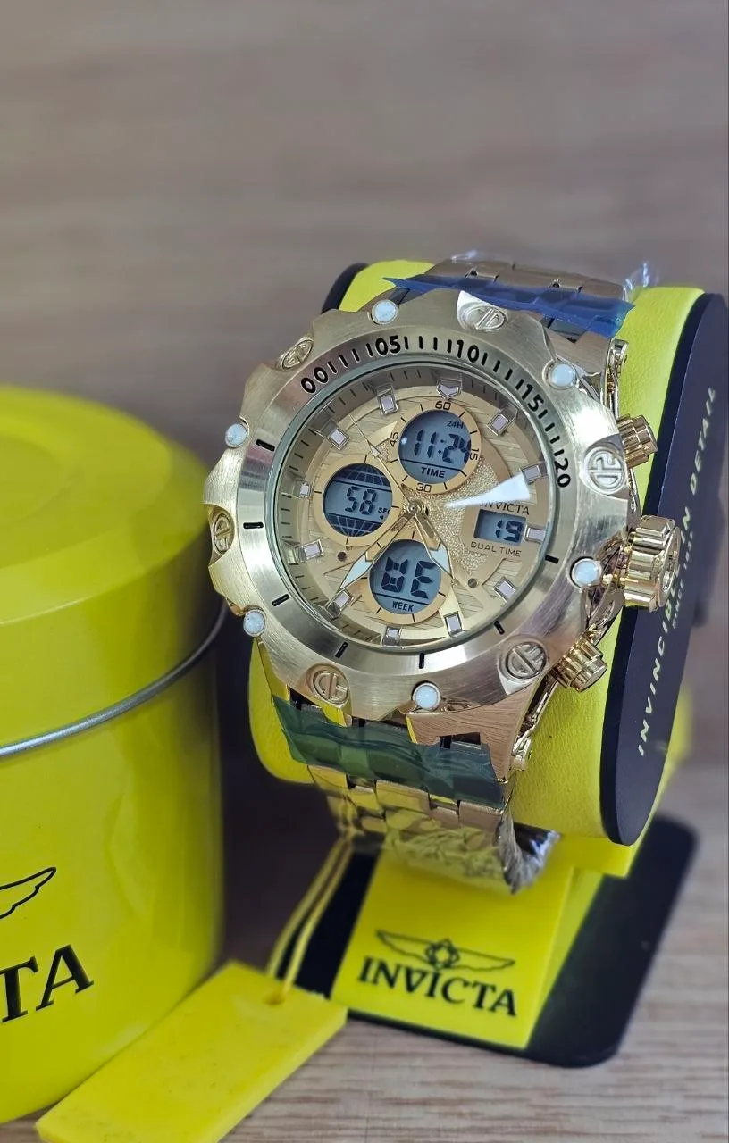 Invicta Dual Time Negro