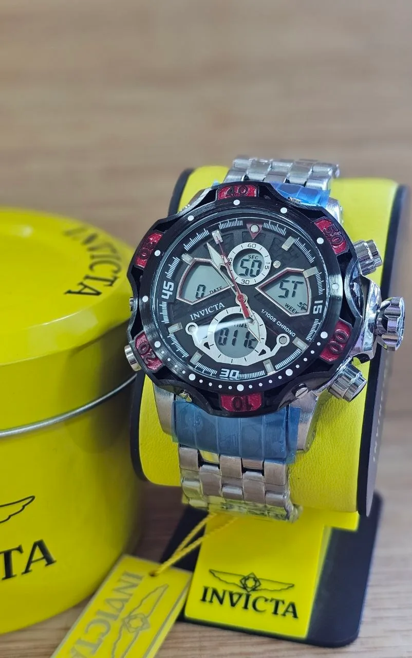 Invicta Dual Time Negro