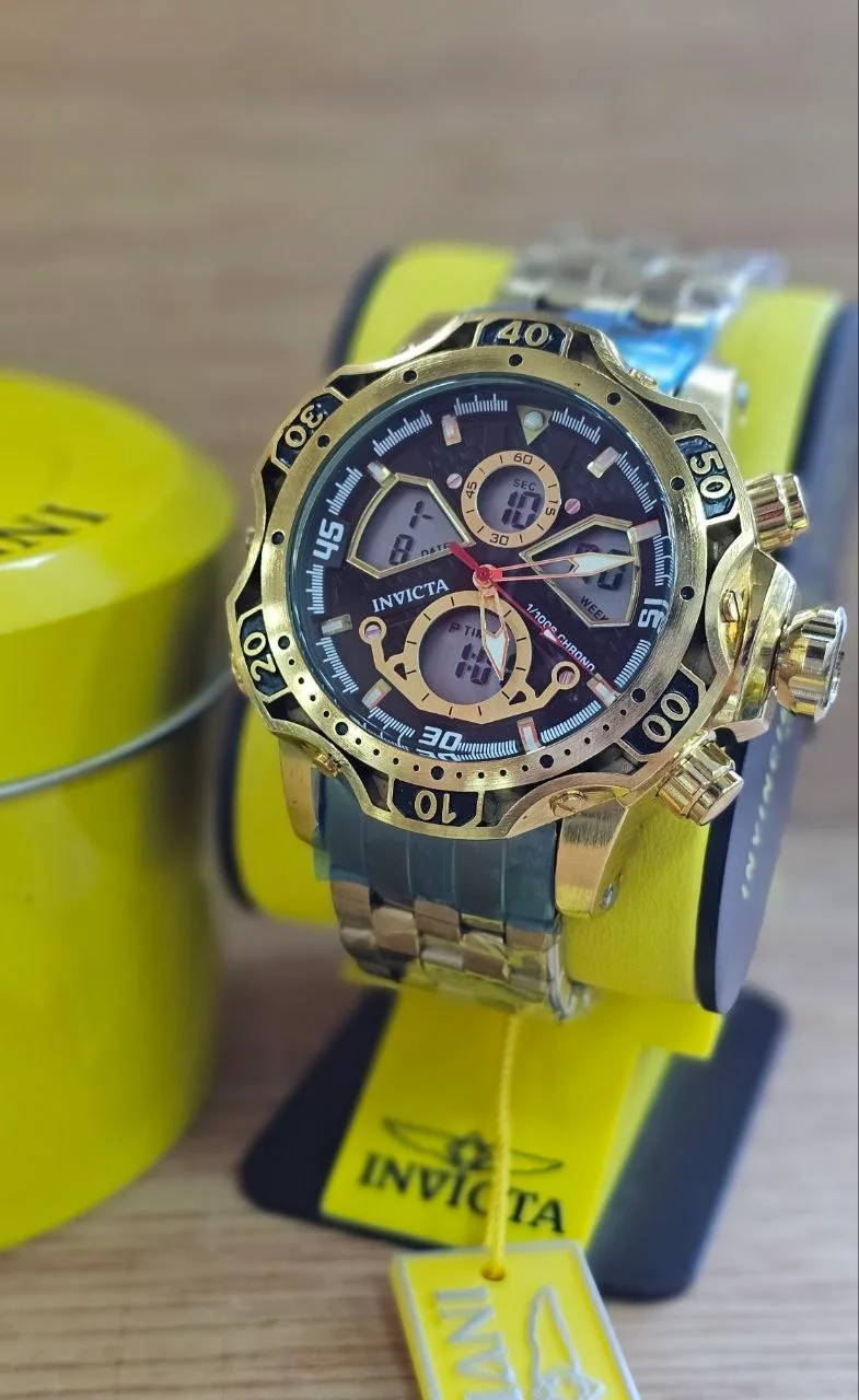 Invicta Dual Time Negro