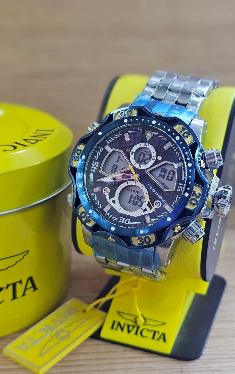 Invicta Dual Time Negro