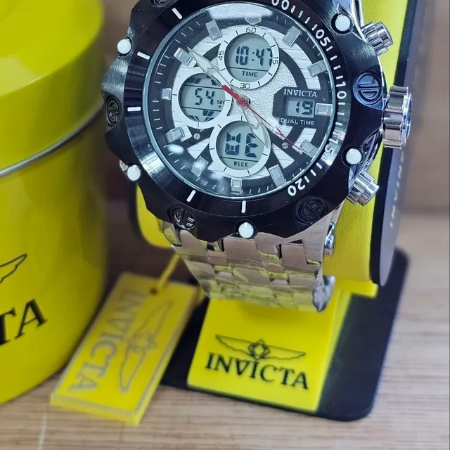Invicta Dual Time Negro