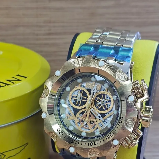 Invicta Skeleton Dorado
