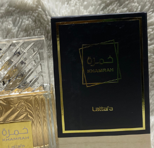 Lattafa Khamrah cardboard box presentation